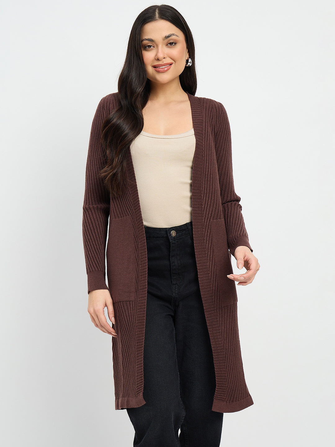 Madame Brown Knit Long Shrug Madame Brown Knit Long Shrug