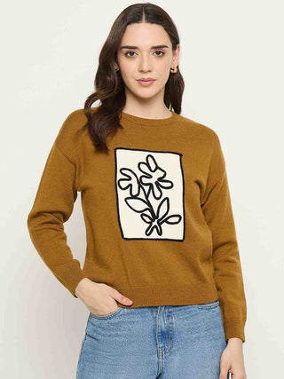Madame Brown Round Neck Sweater