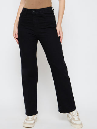 Madame Skinny Fit Jet Black Maxi Denim Skirt