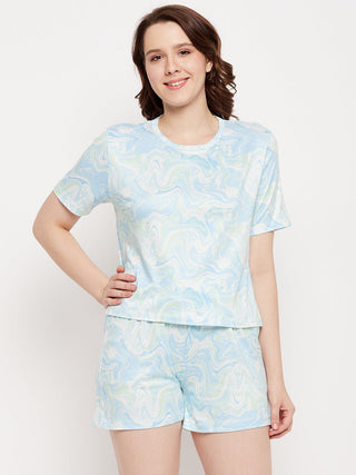 mSECRET Skyblue Roundneck Nightsuit