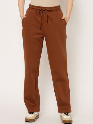 mSECRET Brown Fleece Track bottoms