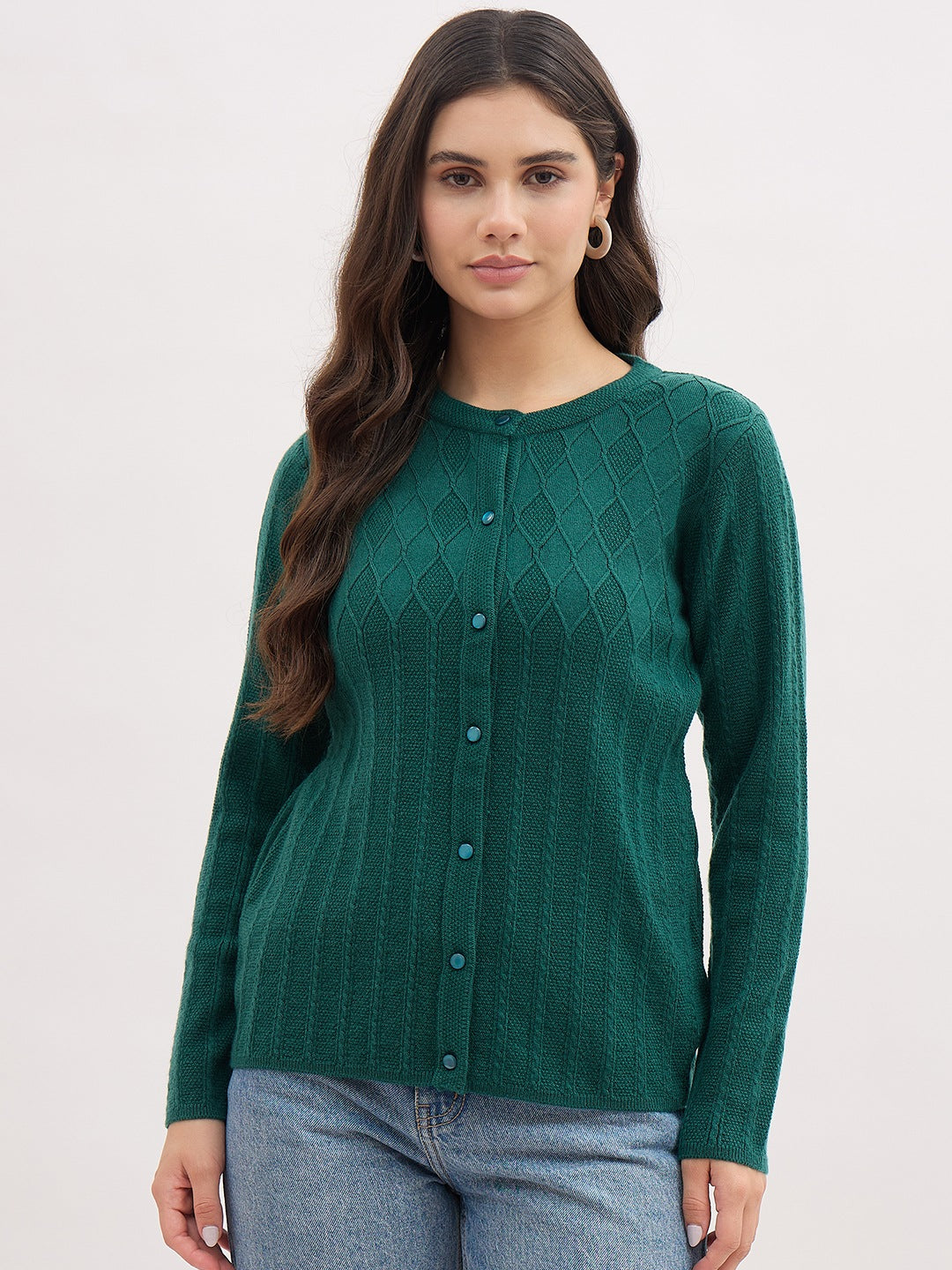 Madame Green Self Designed Cardigan color swatch