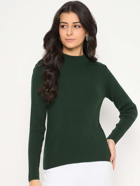 Madame Mock Neck Green Skeeve