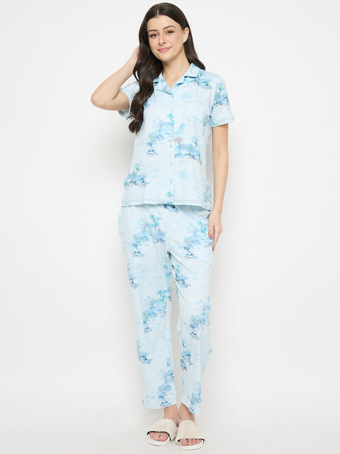 mSECRET Sky Blue Night Suit