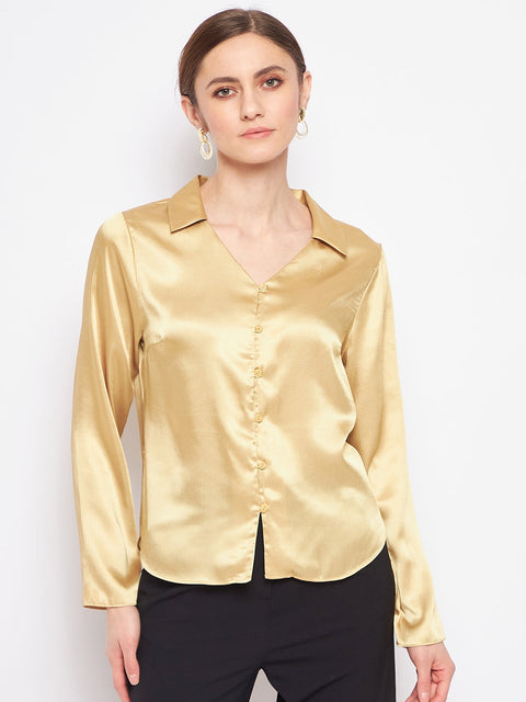 Madame Mustard Satin Shirt