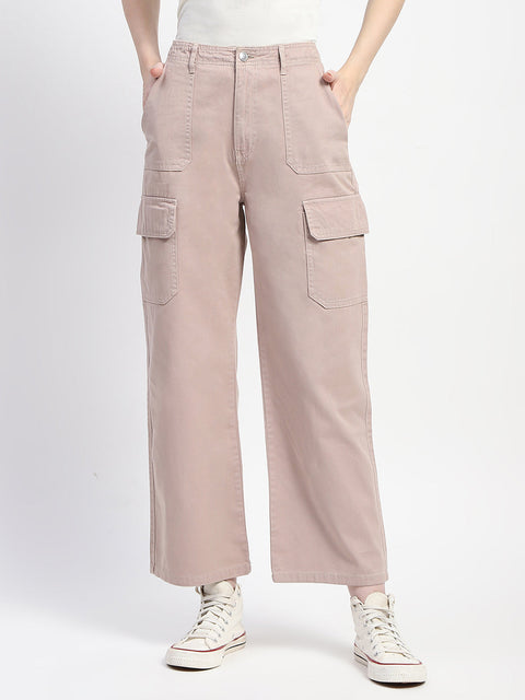 Madame Relax Fit Khaki Cargo Pants