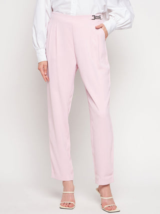 Madame Pink Tapered Trousers