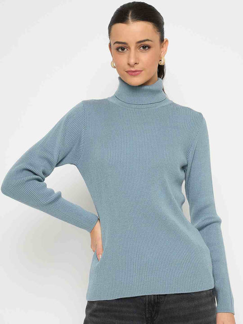 Madame High Neck Sky Blue Skeeve