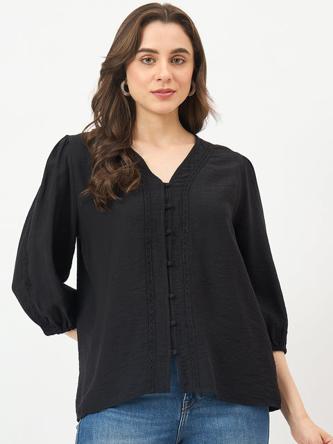 Madame Black Rayon-Blend Cami Top