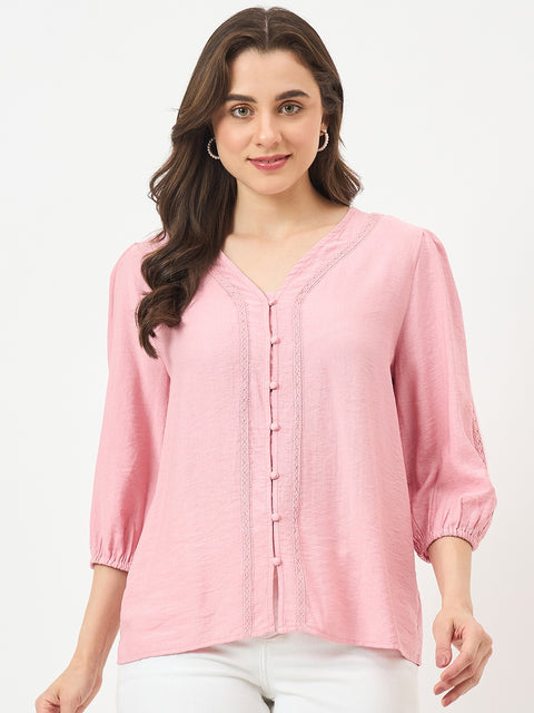 Madame Pink Rayon-Blend Cami Top