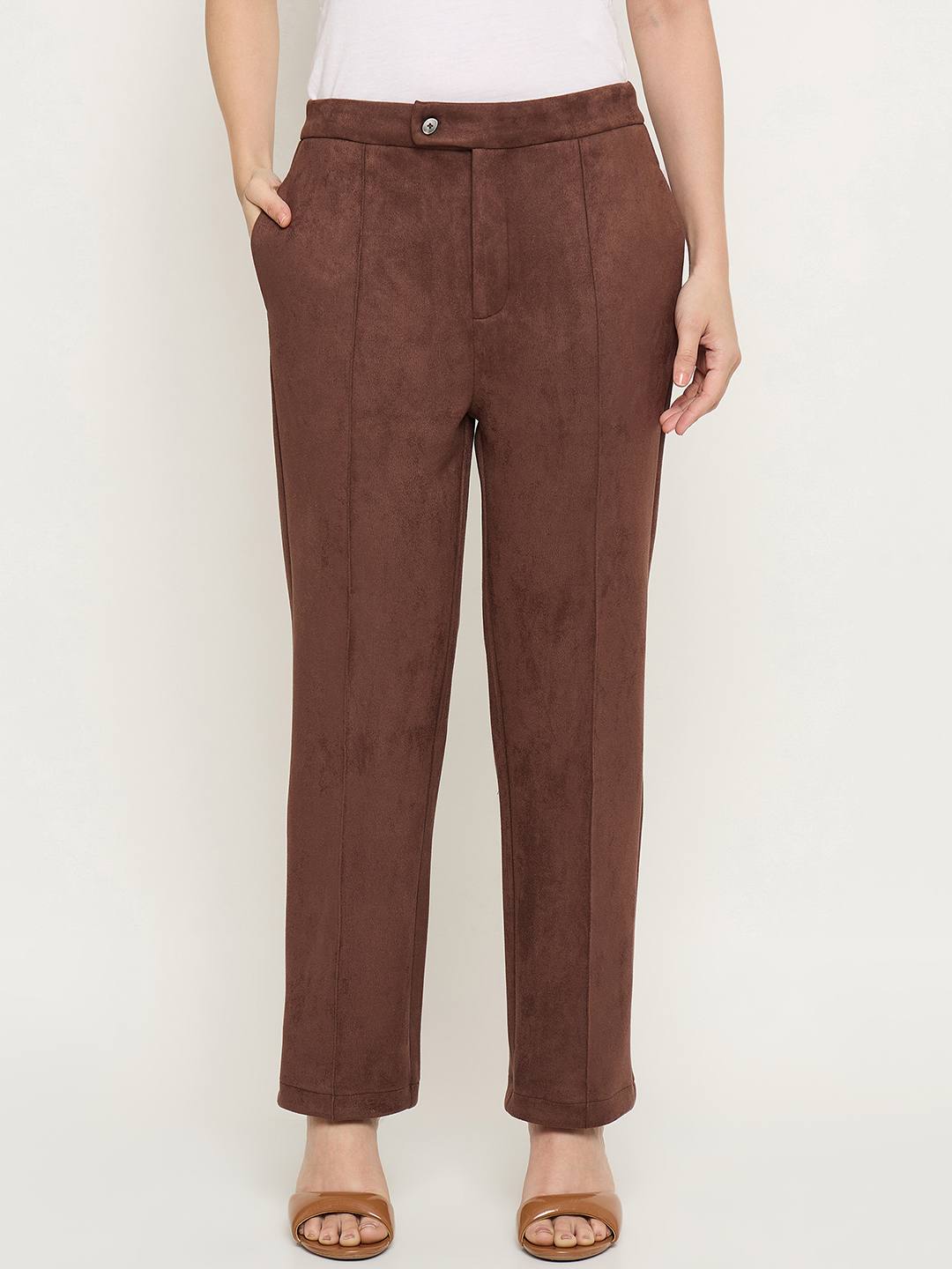 Madame Brown Tapered Trousers color swatch