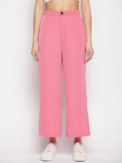 Madame Pink Slit Palazzo