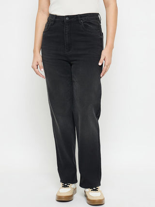 Madame Dark Grey Straight Fit Jeans