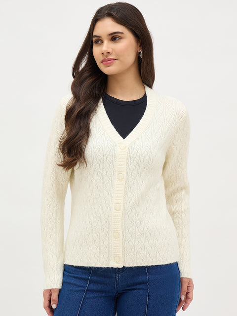 Madame Off White Cardigan