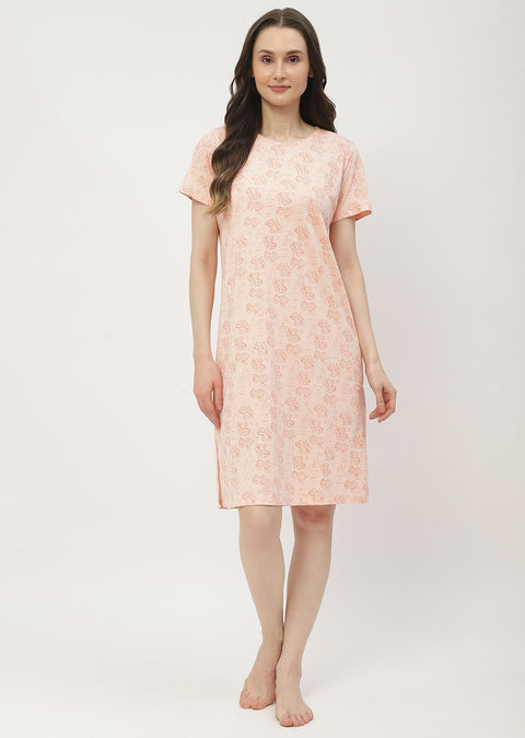 mSECRET Disney Printed Peach Nightdress