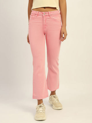 Madame Mid Rise Cotton Pink Denim