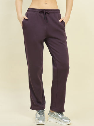 mSECRET Purple Cotton Blend Track Bottoms