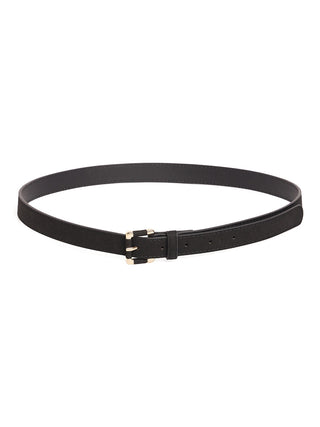 Madame Light Gold Buckle Black Belt