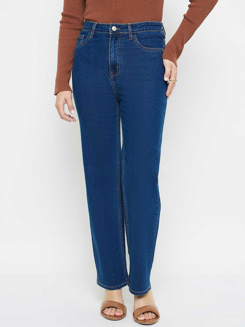 Madame Blue Straight Fit Jeans