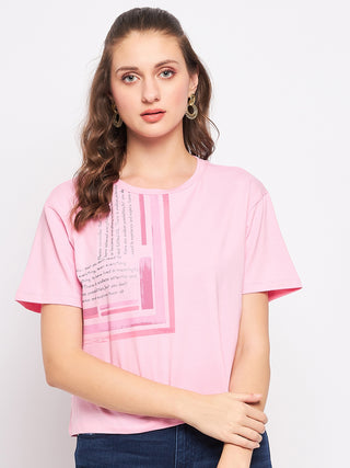 Madame Pink Typography T-Shirt