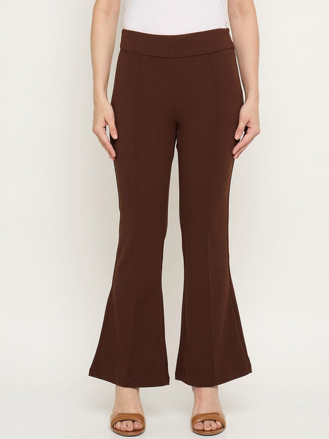 Madame Flared Brown Trousers