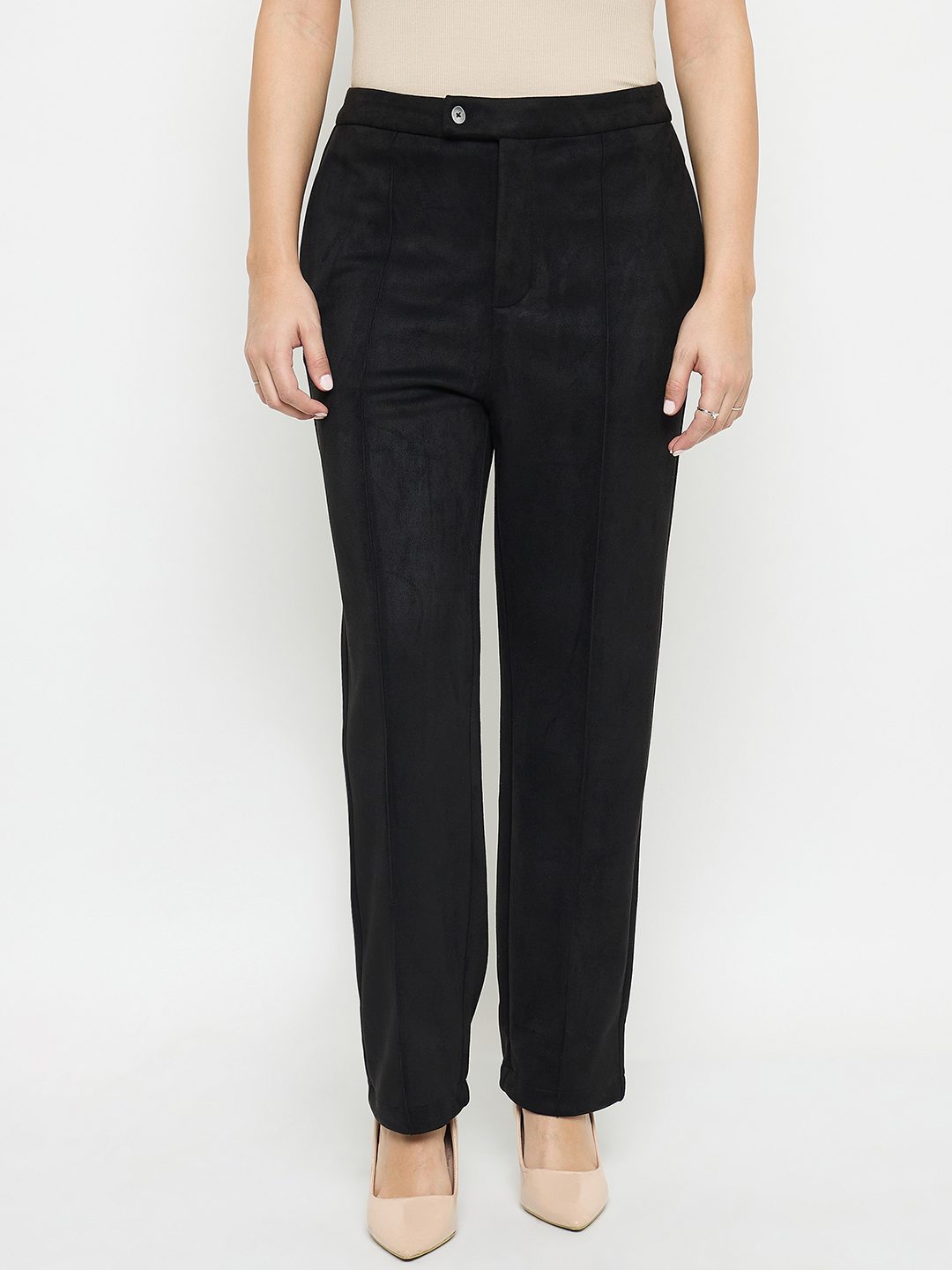 Madame Black Tapered Trousers color swatch