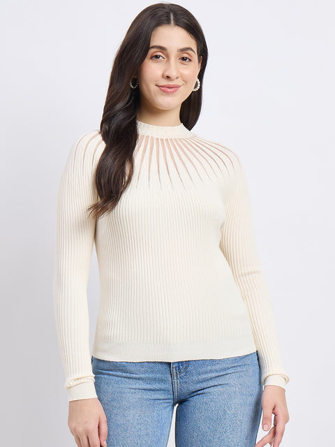 Madame Beige Knit Top