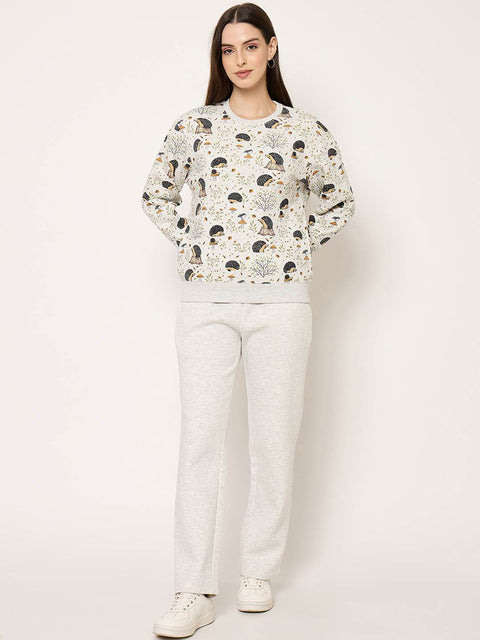mSECRET Ecru Cotton Night Suit