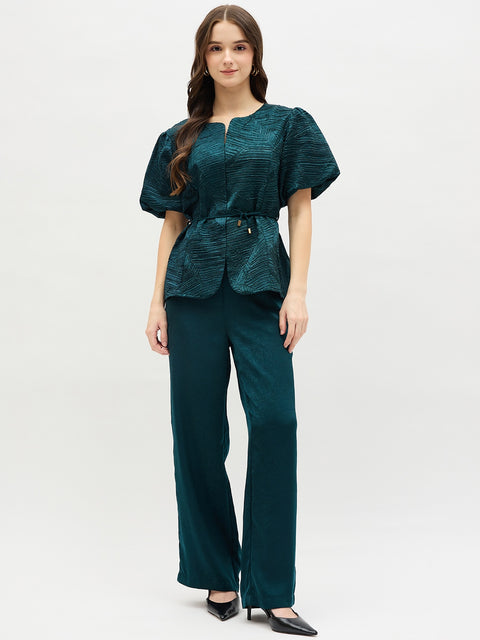 Madame Designer Teal Co-ord Set