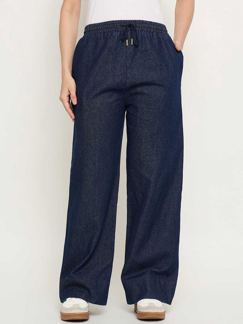 Madame Dark Blue Baggy Jeans