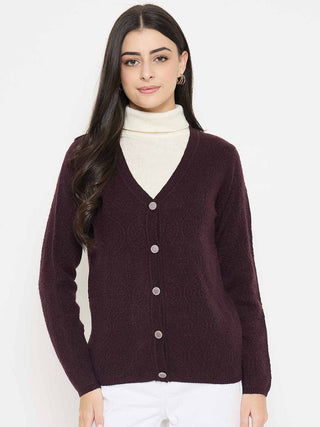 Madame Cable Knit Brown Cardigan