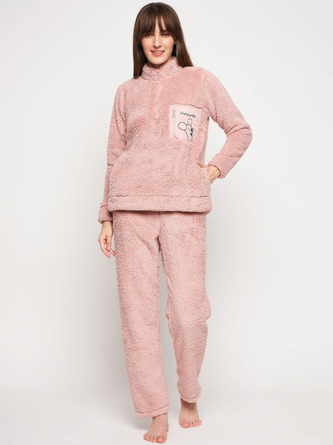 mSECRET Peach Turtle Neck Nightsuit