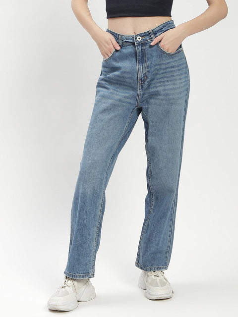 Madame Blue Straight Fit Jeans