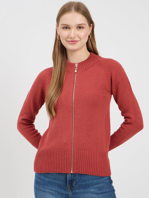 Madame Blush Zipper Sweater