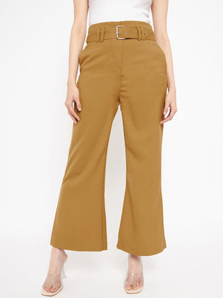 Madame Mustard Belted Palazzo