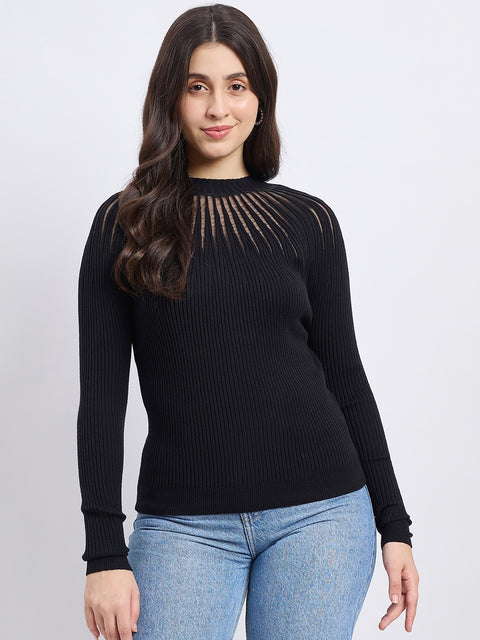 Madame Black Knit Top