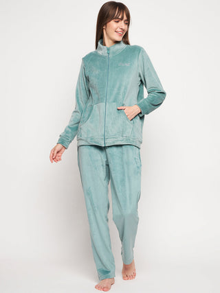 mSECRET Green Velvet Nightsuit