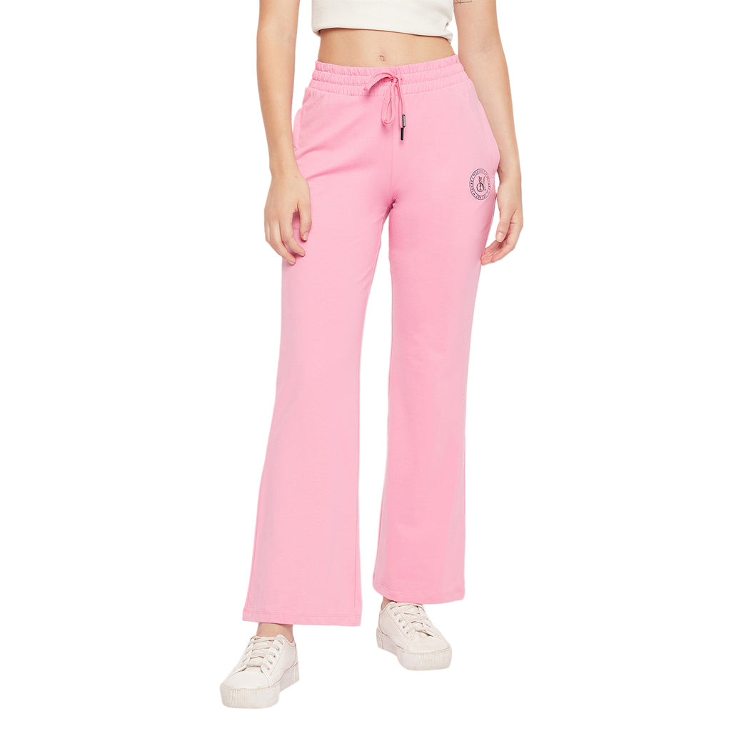 Msecret Pink Cotton Flared Track Bottom – Madame