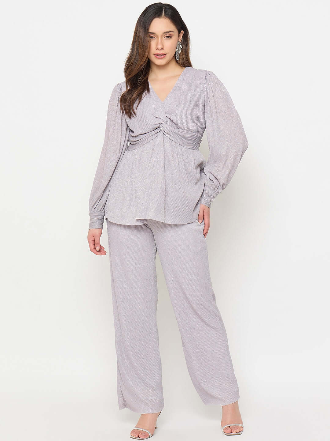 Madame Surplice Neck Co-ord Set color swatch