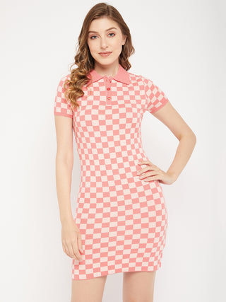 Madame Shirt Collar Bodycon Dress