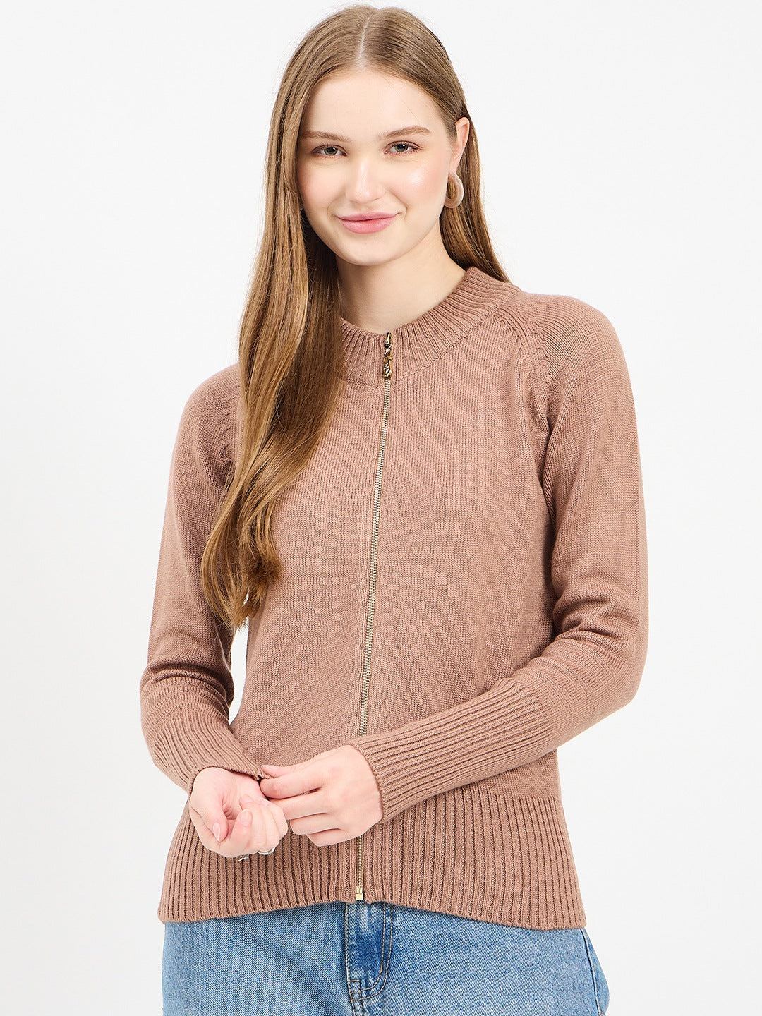 Madame Garnet Zipper Sweater color swatch