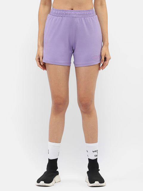 mSECRET Typography Lavender Running Shorts
