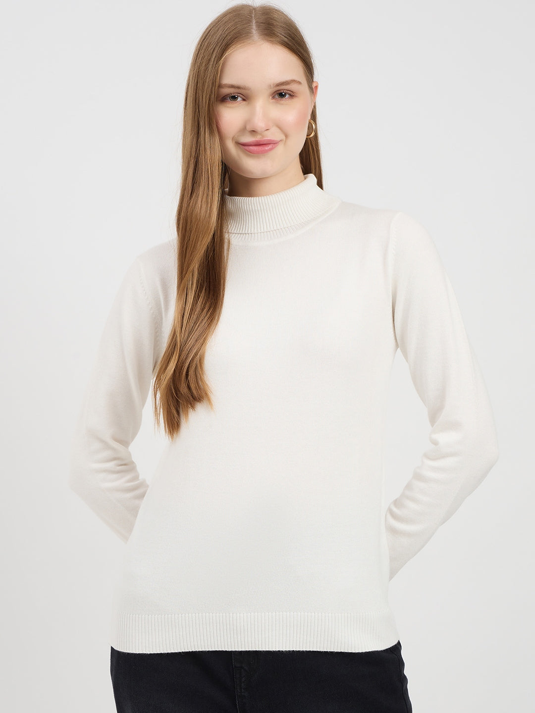 Madame Designer White Sweater color swatch