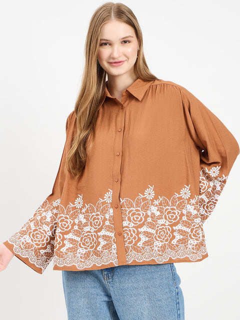Madame Rust Rayon Blend Printed Shirt