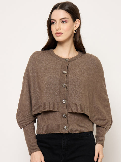 Madame Brown Embellished Sweater
