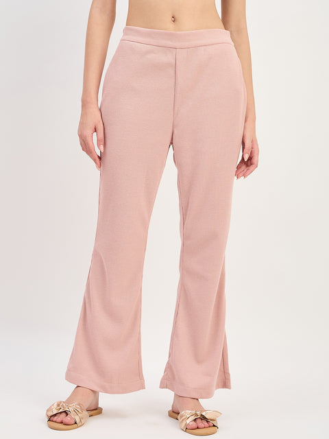 Madame Pink Straight Fit Ankle Trousers