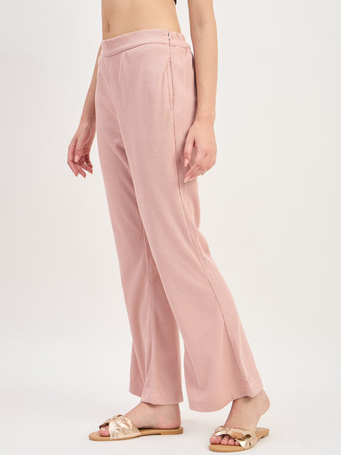 Madame Pink Straight Fit Ankle Trousers