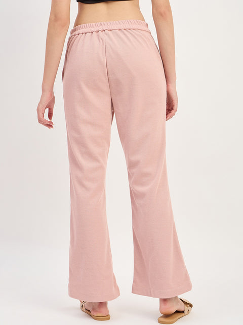 Madame Pink Straight Fit Ankle Trousers
