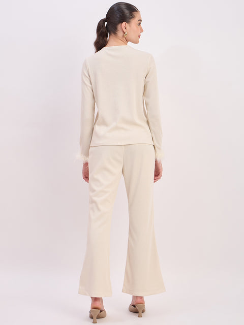 Madame Off White Full Sleeve Shirt