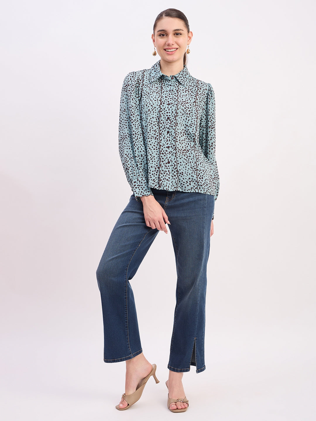 Madame Mint Printed Full Sleeve Shirt color swatch